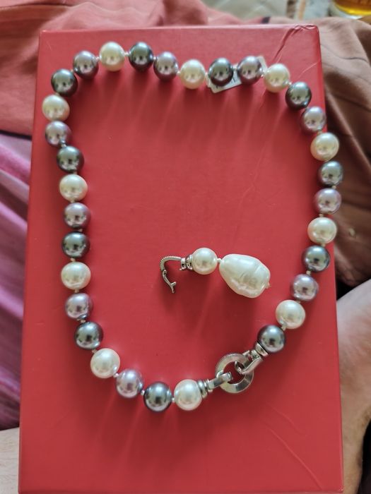 Colier cu perle de manchuria