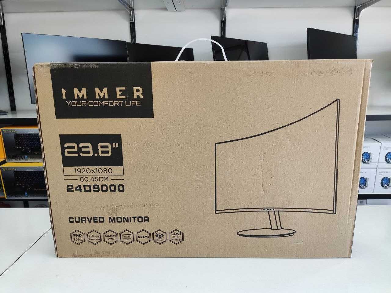 Монитор Immer 24" D9000 Curved FullHD 1920x1080, VGA+HDMI НОВЫЙ