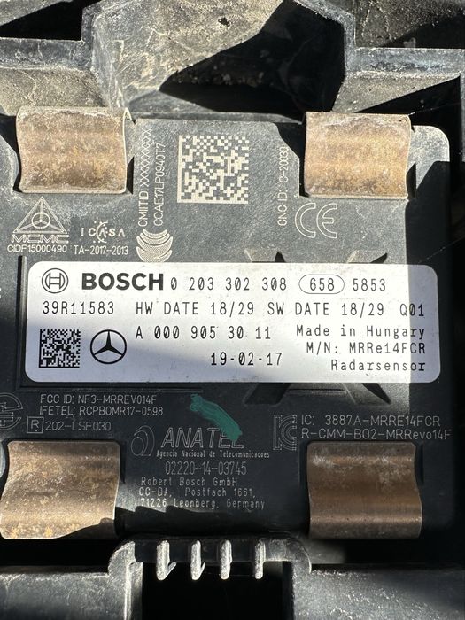 Senzor radar / Distronic Mercedes A W177, CLA W118, GLA W247