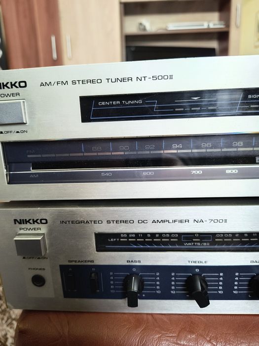 Rarități -Nikko (kenwood) amplificator NA-700II, +tuner NT-500II Set h