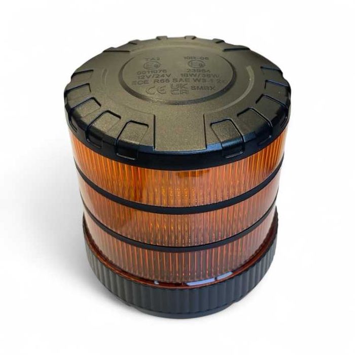 LED авариен буркан на прът с жълта светлина – ДЕН/НОЩ функция, 12/24V