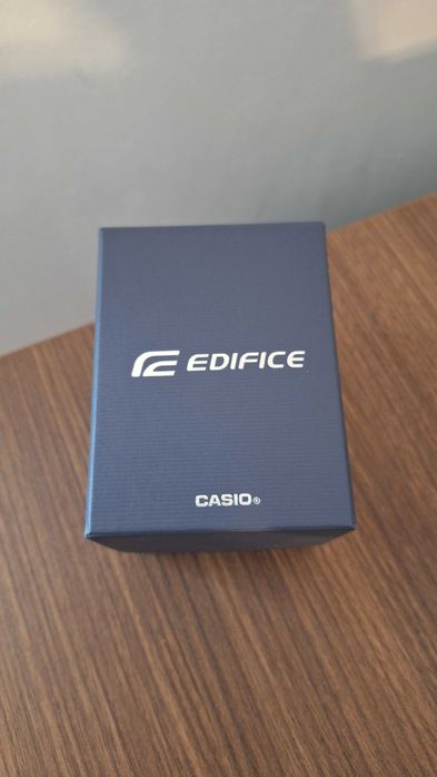 Мъжки Часовник Casio Edifice EFV 540D Кожена каишка Тъмносин