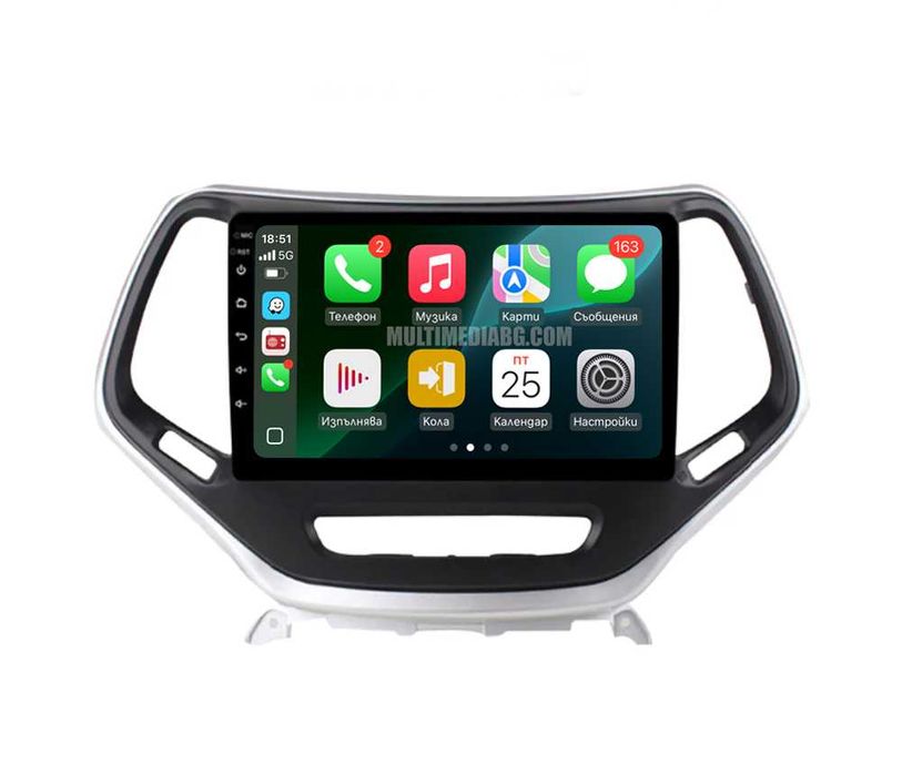 Jeep Cherokee 2015-2018 Мултимедия Навигация Android