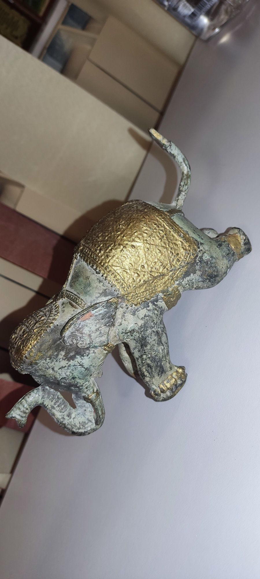 Elefant vintage bronz