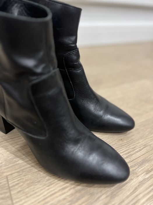 Кожаные ботильоны Mango