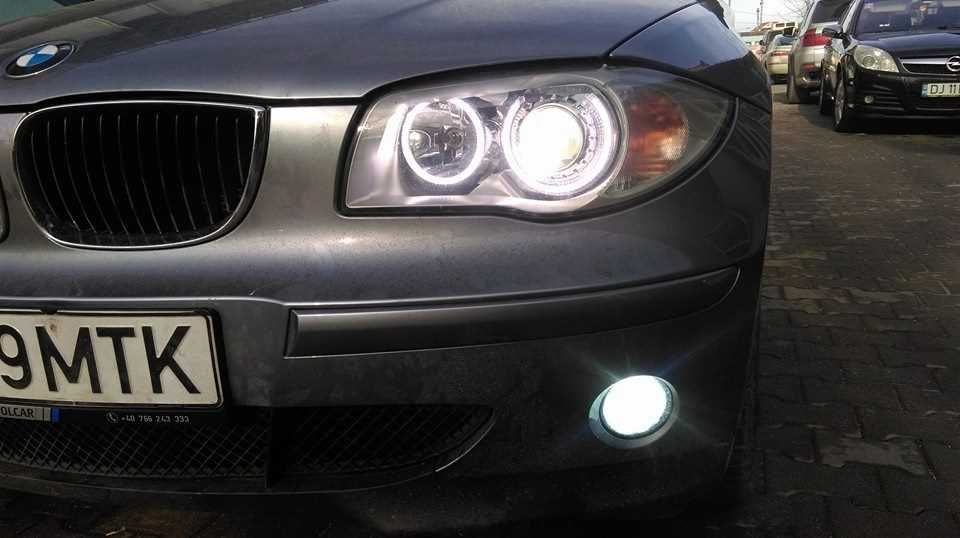 Kit Lupe BMW E86/87 Lupe Bixenon+Xenon Canbus+Angel Eyes Alb