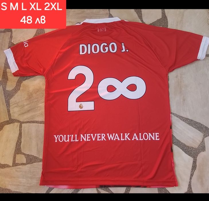 DIOGO J. 20 до безкрая мъжка футболна тениска възпоменателна Ливърпул