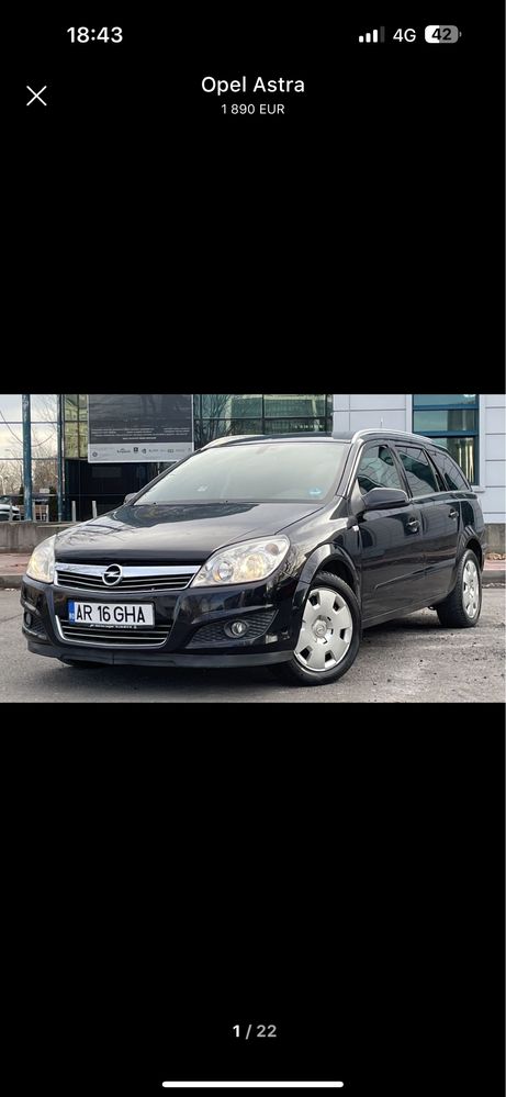 Vand opel astra h 1.9 cdti