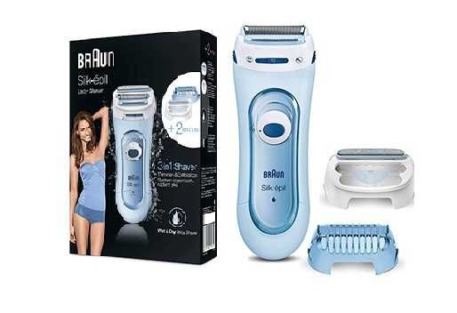 Дамска самобръсначка Braun Silk-epil LS5160, 3в1, тример мокро и сухо