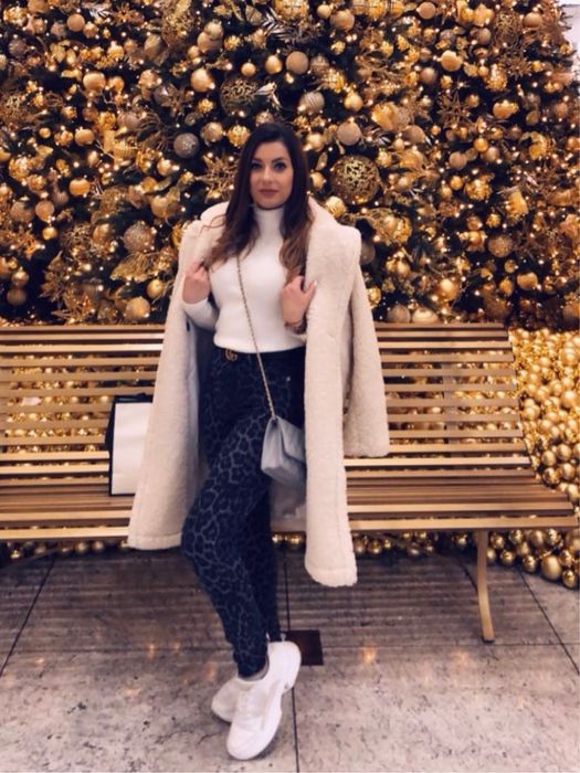 Дънки с животински принт Zara