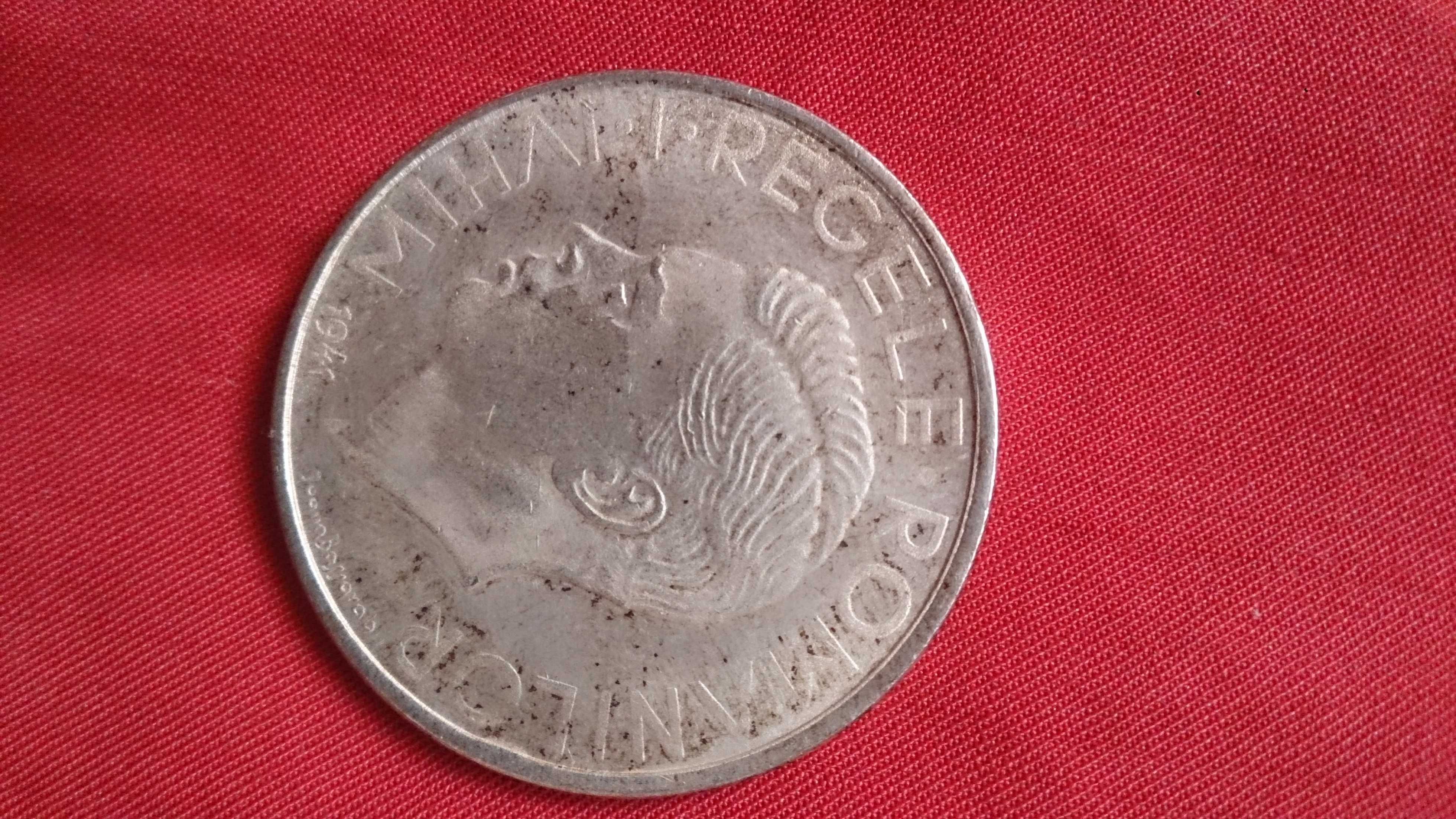 Moneda de colectie cu regele Mihai 500 Lei 1941 REPLICA