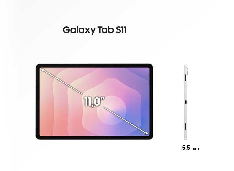 НОВ! Samsung Galaxy Tab S11 5G 128GB 12RAM Gray / Silver 2г. Гаранция!