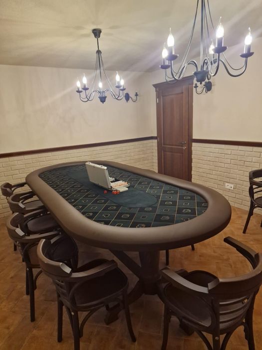 Masa Poker Stejar + Mese remi stejar auriu CustomTables.eu scaune stoc