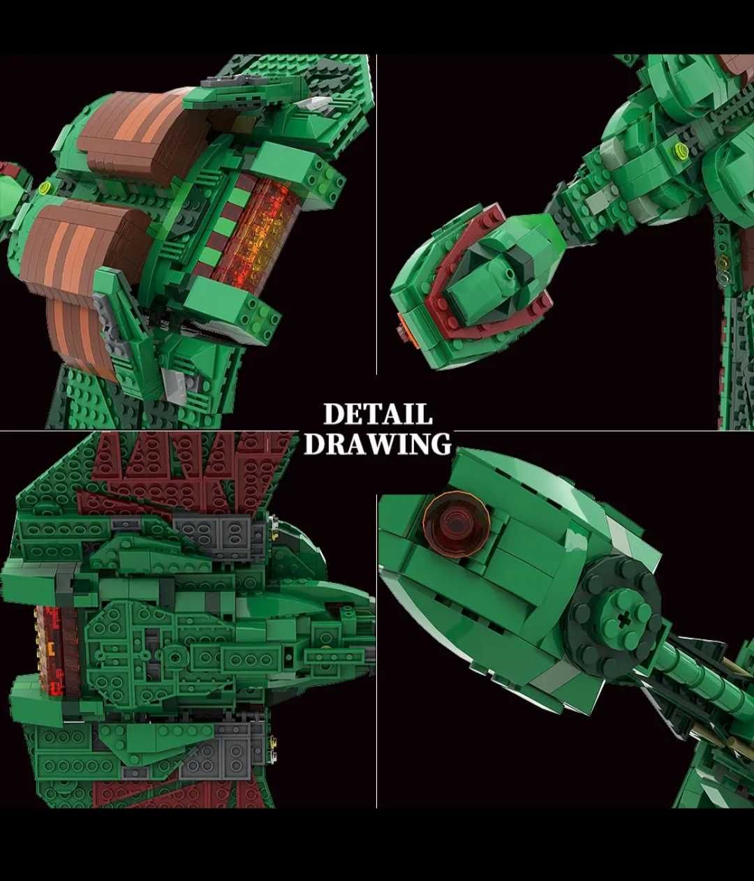 Стар Трек Кораби Klingon Bird of Prey Lego compatible building blocks