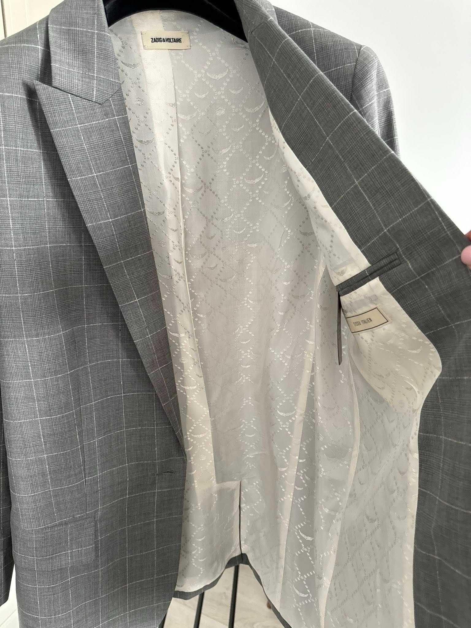 Zadig & Voltaire original jacheta de bază, 100% lana virgina, 38 (M)