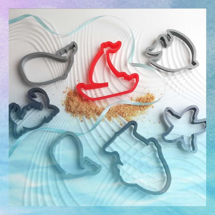 Набор вырубок для пряников и печенья "Морские обитатели"