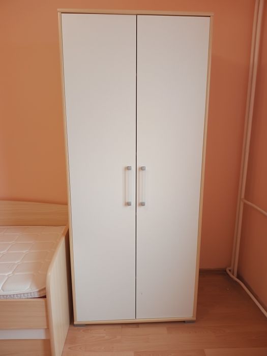 Комплект Единично легло с гардероб