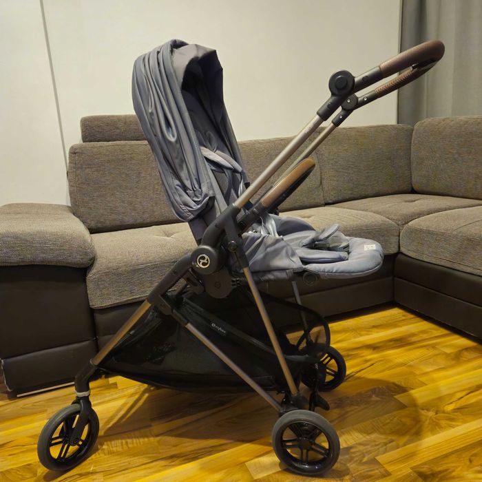 Бебешка количка Cybex Melio + стол за кола Cybex Aton Basic с адаптери