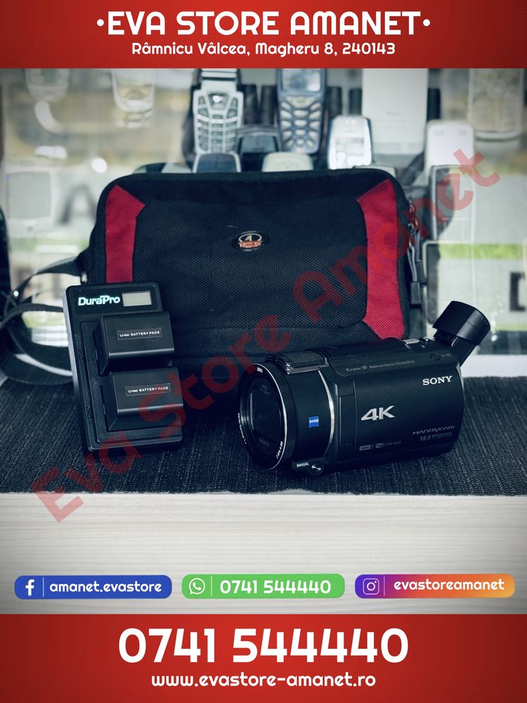 Camera Video SONY Handycam FDR-AX53 4K Touchscreen 20X Optic