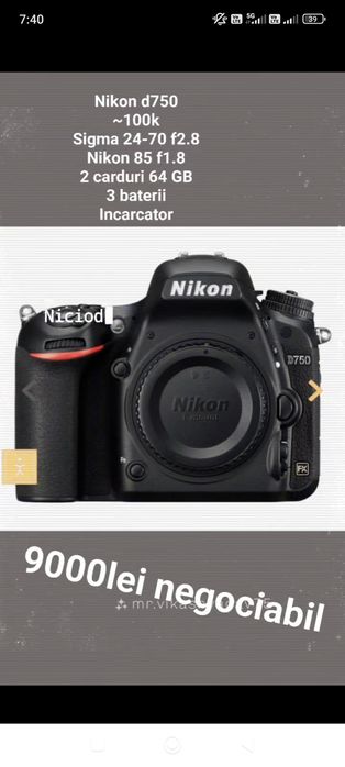 Nikon d750 ~100k