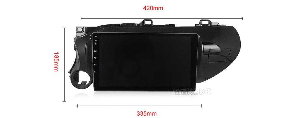 Navigatie Android 11 Toyora Hilux 2016  1/8 Gb Waze CarPlay Bt GPS