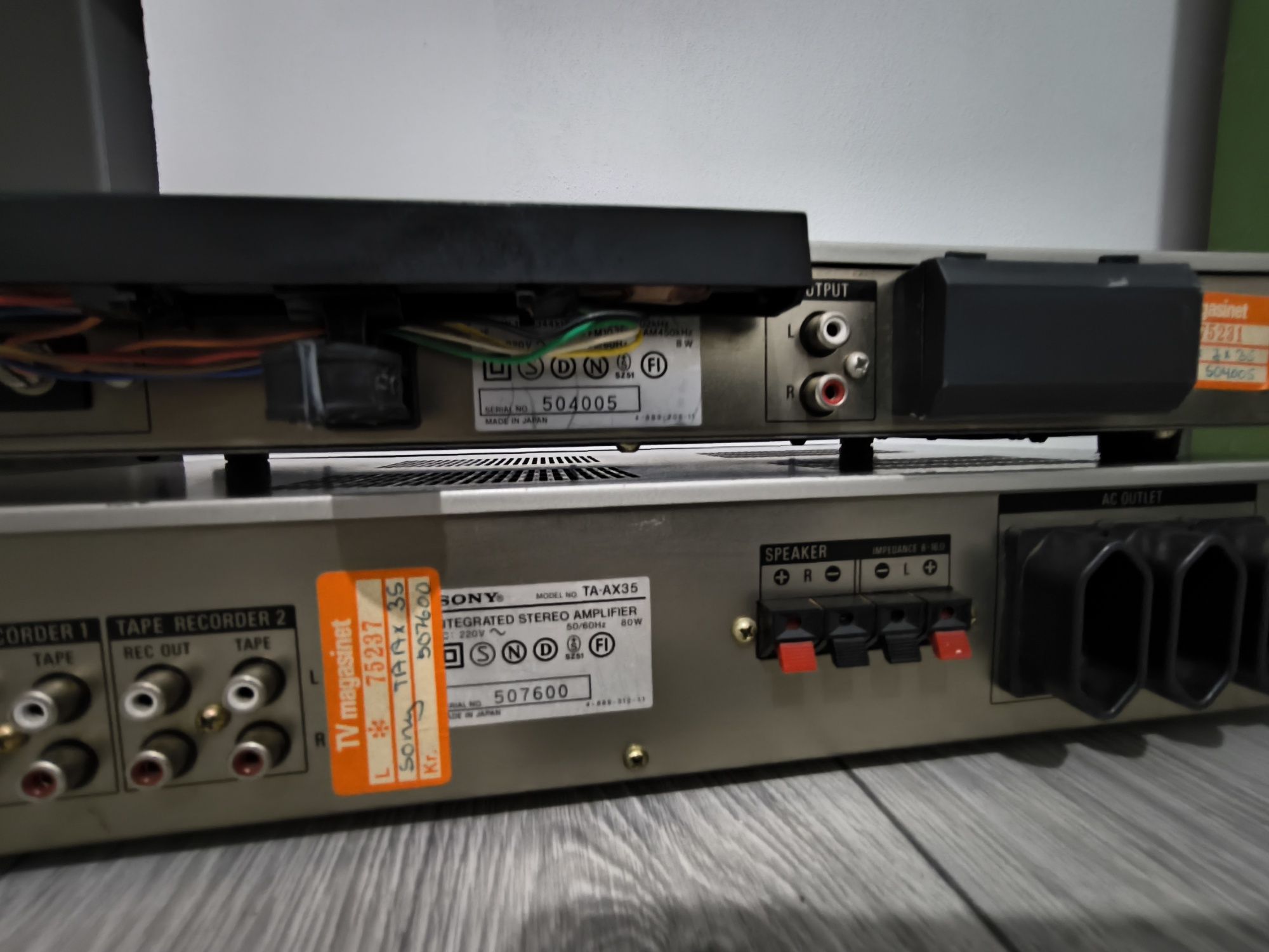 Vând amplificator Sony TA-AX35 și tuner Sony ST-JX35L