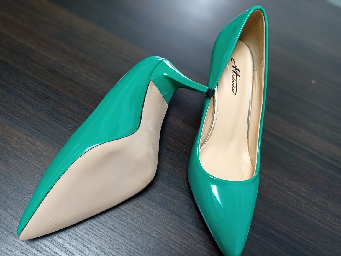 Pantofi damă NOI, culoare verde, marimea 40