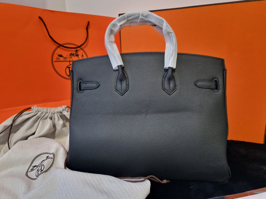 Hermes Birkin 30 Black Silver Hardware