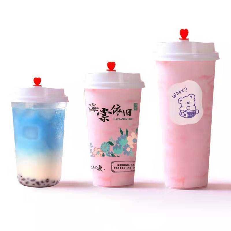 Стаканы 0,5 U Образные для Bubble tea Бабл ти, Стаканы с логотипом