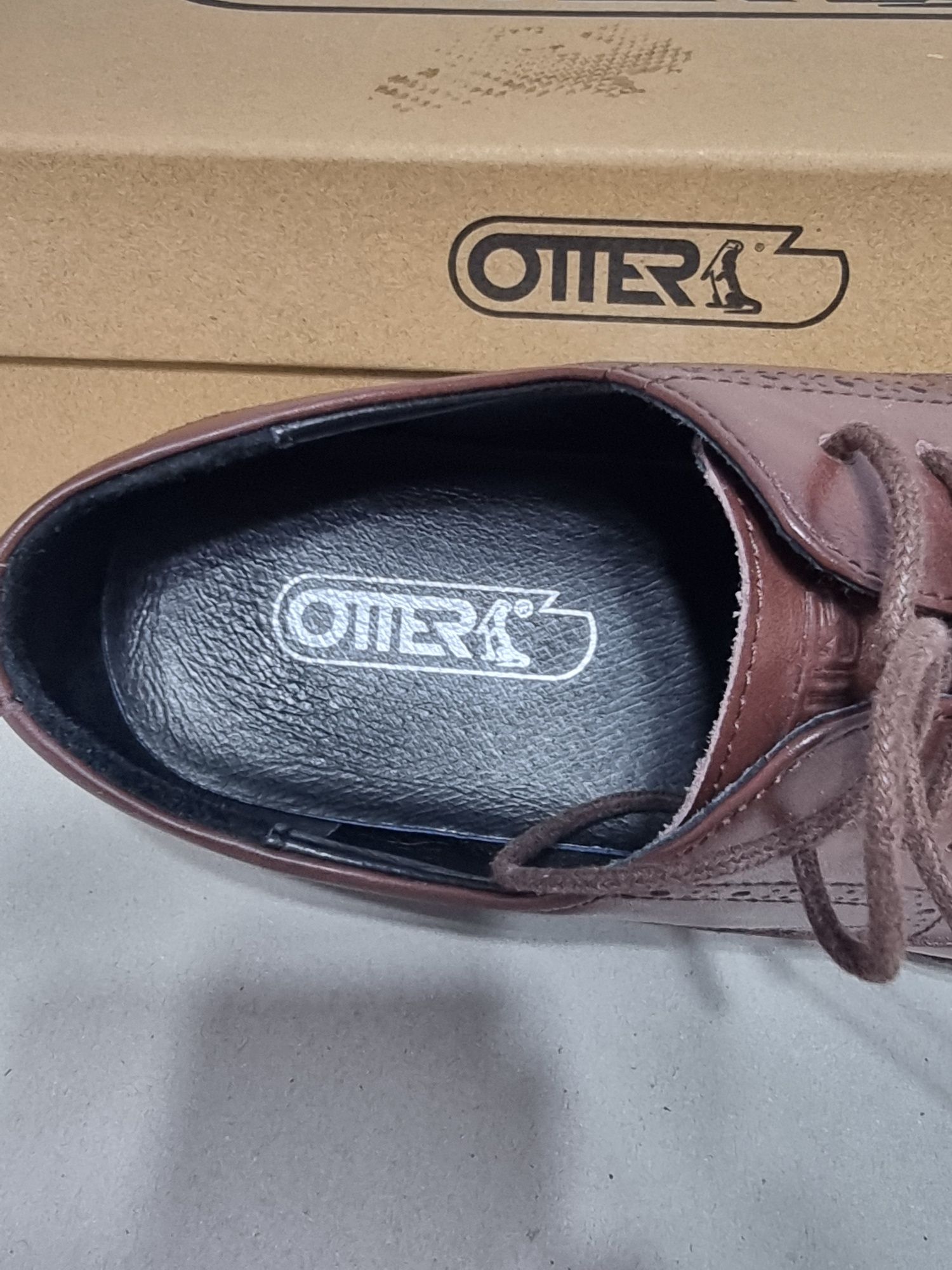 Pantofi barbati piele 41 Otter barbatesti eveniment piele maro