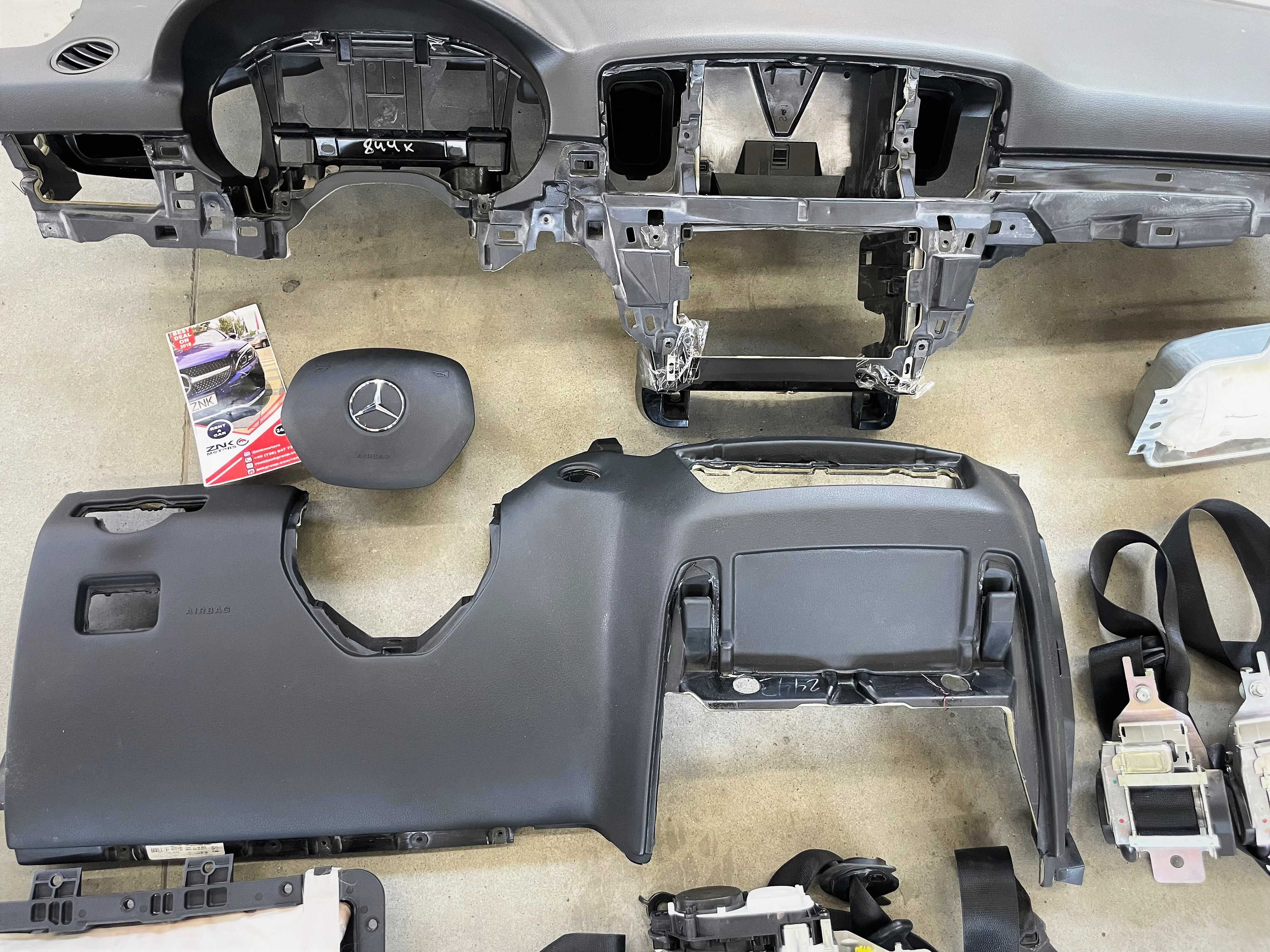 Mercedes Benz ML GLS GL kit airbag plansa de bord set centuri