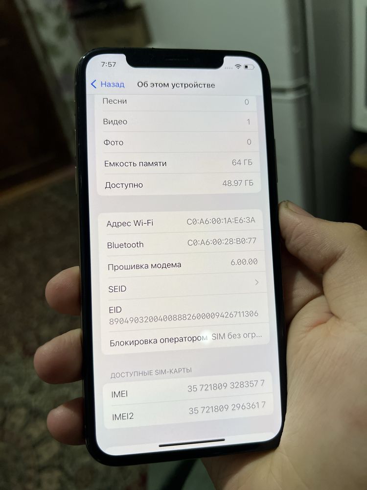 iphone XS xolati ideal