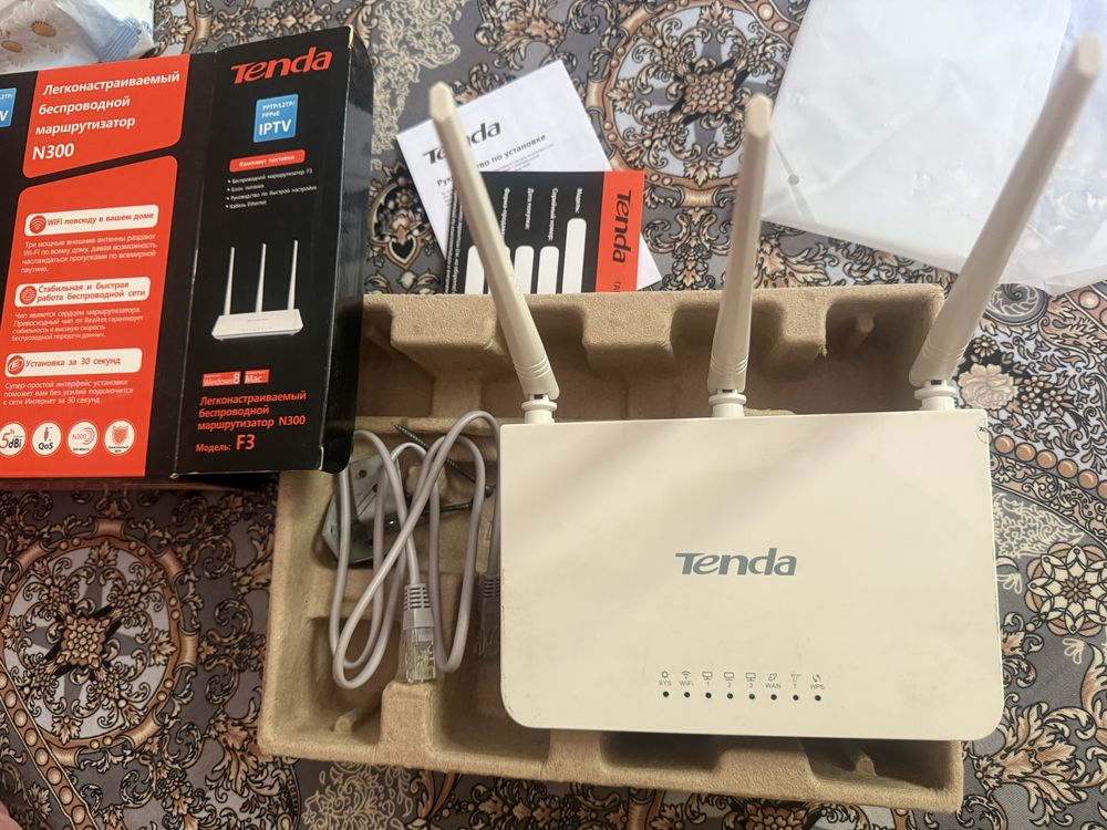 Tenda 3 shoxli router sotiladi