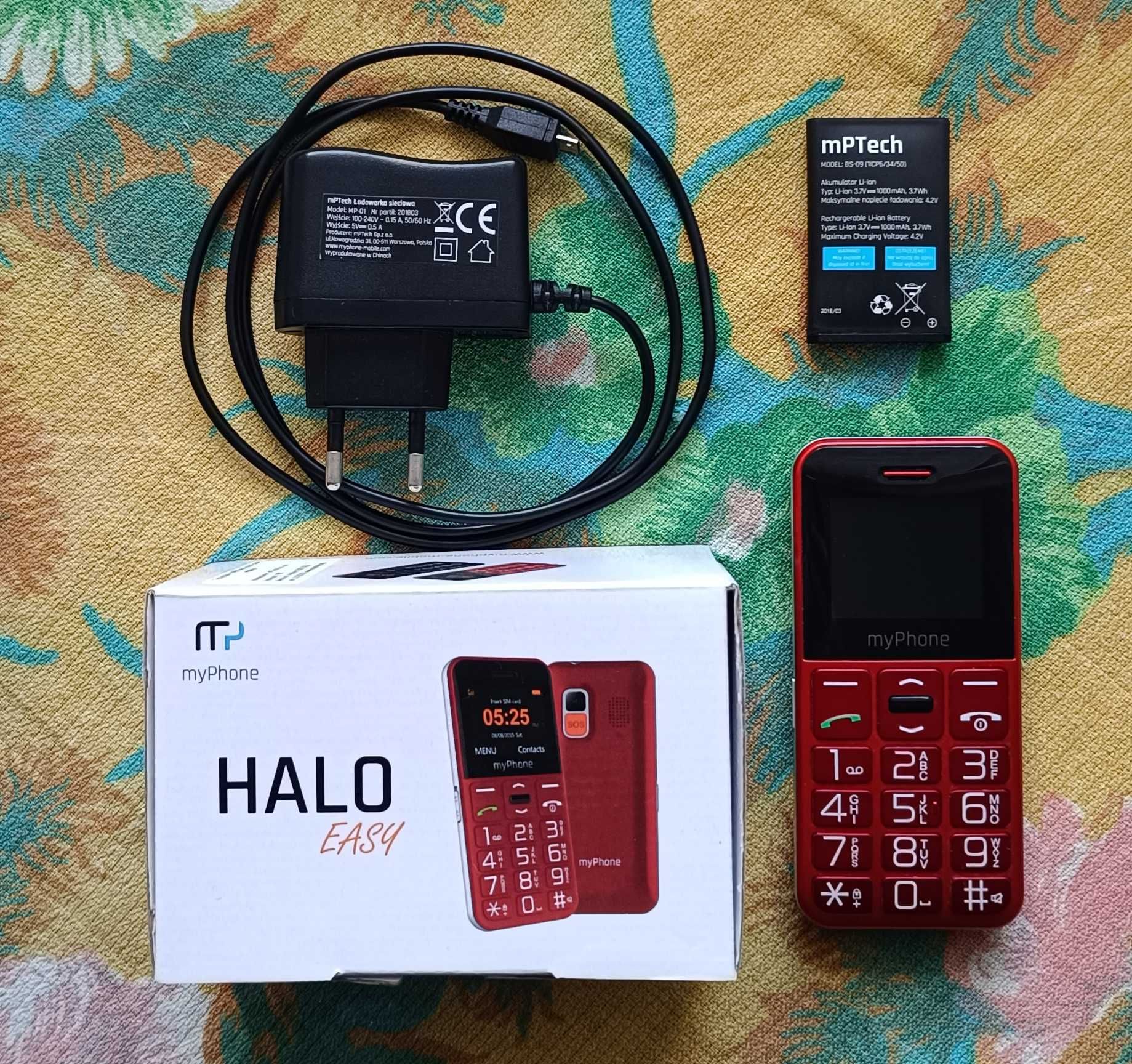Мобилен телефон с големи бутони myPhone HALO Easy Червен.