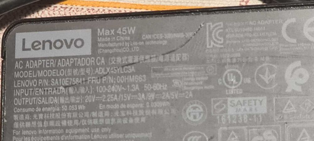 Incarcator pentru laptop mufa USB-C,stare buna