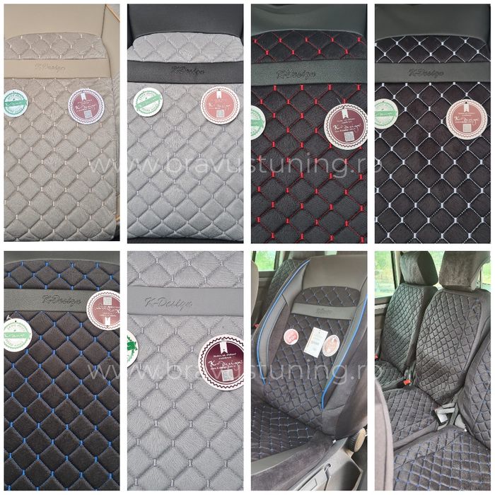 Huse scaun auto PREMIUM Touran 5 locuri individuale ALCANTARA