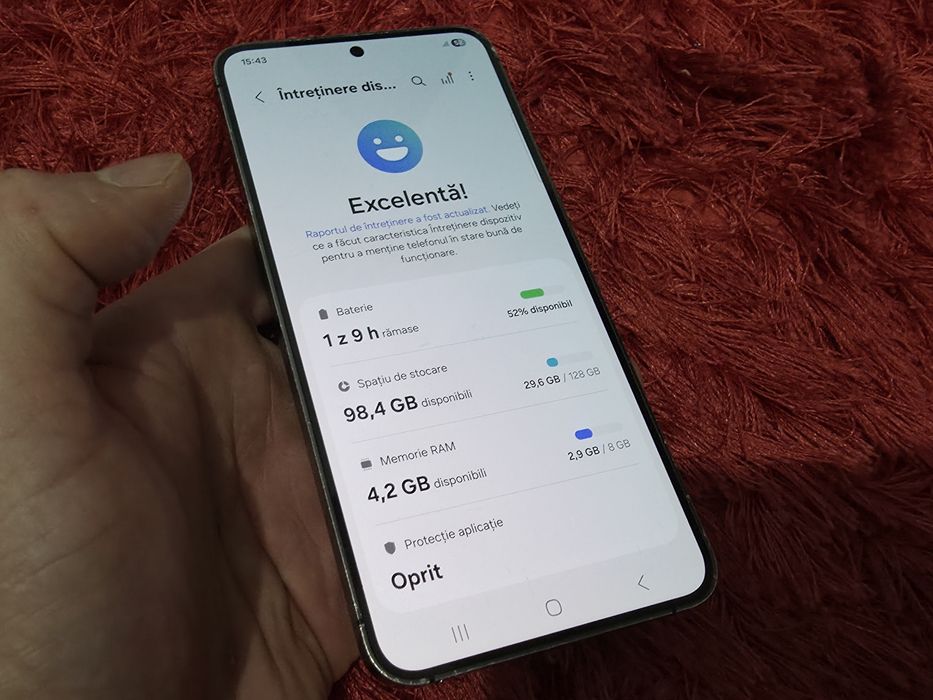 -Samsung S24, Grey, 128Gb, 8Ram, doar telefonul, semne accentuate de u