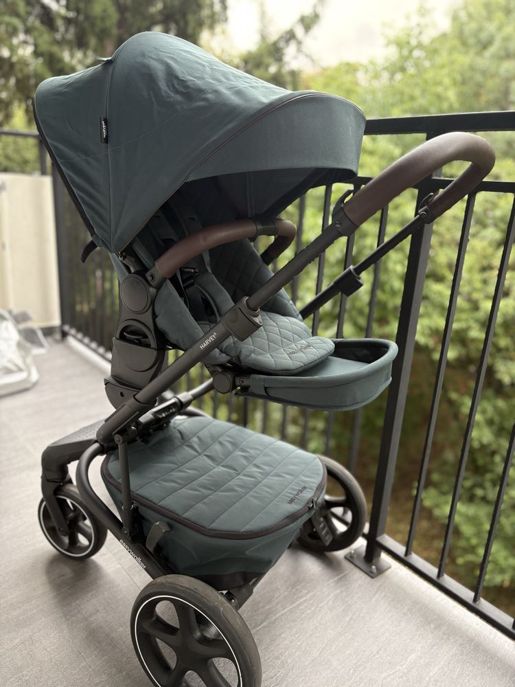 Easywalker Harvey5 Premium - Детска бебешка количка 2 в 1 Jade Green