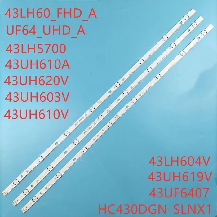 Barete led Noi LG 43UF6400,43UF6407,43LH604V,43UH610V,43UH610,43UH6030