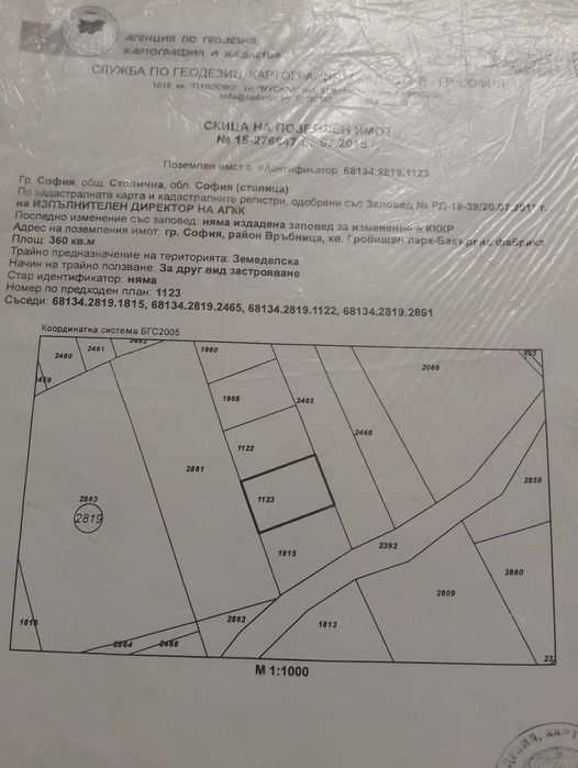 Продавам парцел в бакьрена фабрика