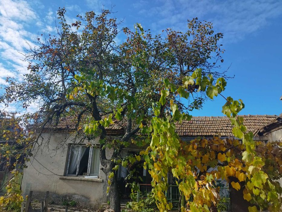 Къща с двор и гараж