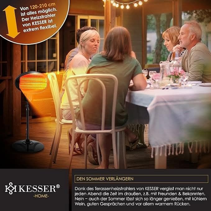 KESSER® лъчист нагревател 2000 вата Инфрачервен