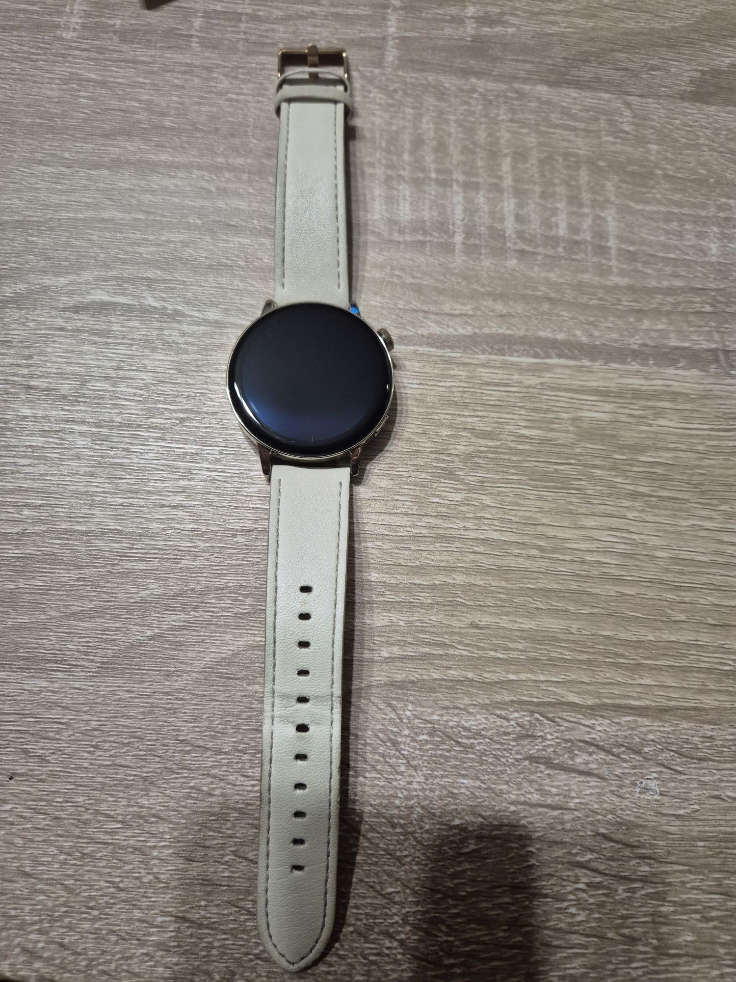 HUAWEI Watch GT 3 42mm Elegant Light Gold White Leather Strap 55027150