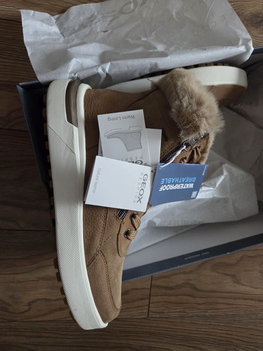 Ghete noi geox din piele impermeabile