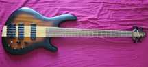 Vând bass Cort C5 PLUS OVMH Antique Brown Burst cu doze Bartolini