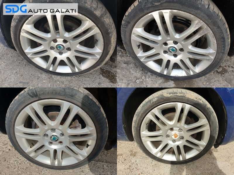 Set 4 Jante Roti Aliaj 225 40 18 R18 5x112 7,5Jx18 ET46 Skoda Superb 1 2002 - 2008 Cod 3T0601025E