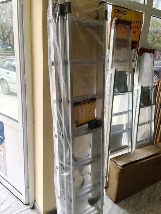 Стълба професионална 3×7 БЕЗПЛАТНА ДОСТАВКА