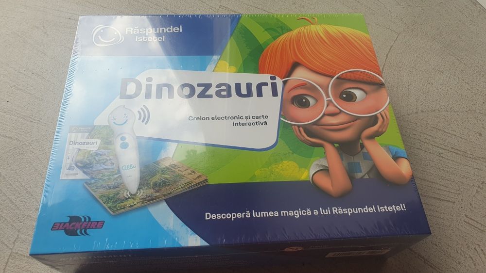 Pachet Raspundel Istetel carte Dinozauri + creion interactiv Albi