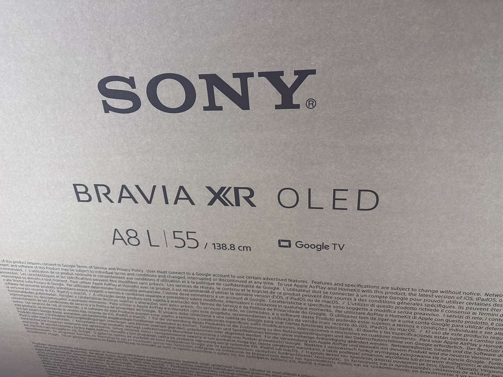 Неразопакован Sony Bravia XR A8L, 55inch