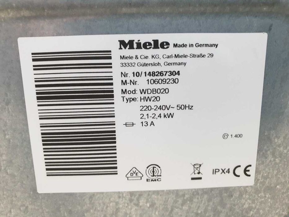 Miele W1 Classic Eco Пералня Миеле 12м Гаранция